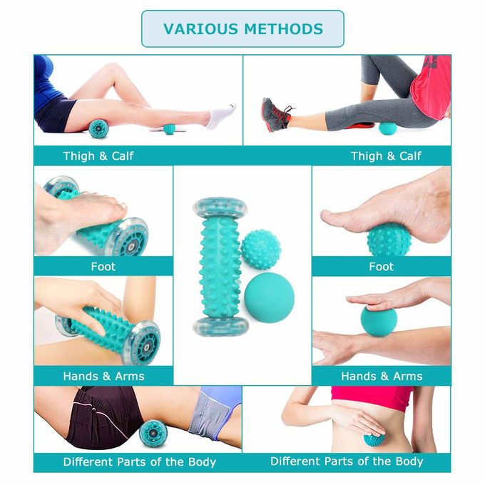 غير سامة شياتسو مدلك القدم الأسطوانة شعار مخصص لعلاج التهاب اللفافة الأخمصية