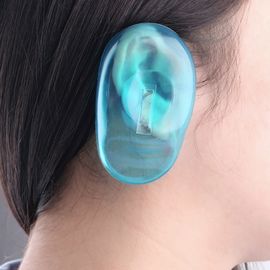 الصين حماية أغطية أذن سيليكون ، أذن سيليكون شفافة زرقاء للاستخدام الشخصي / صالون تصفيف الشعر مصنع